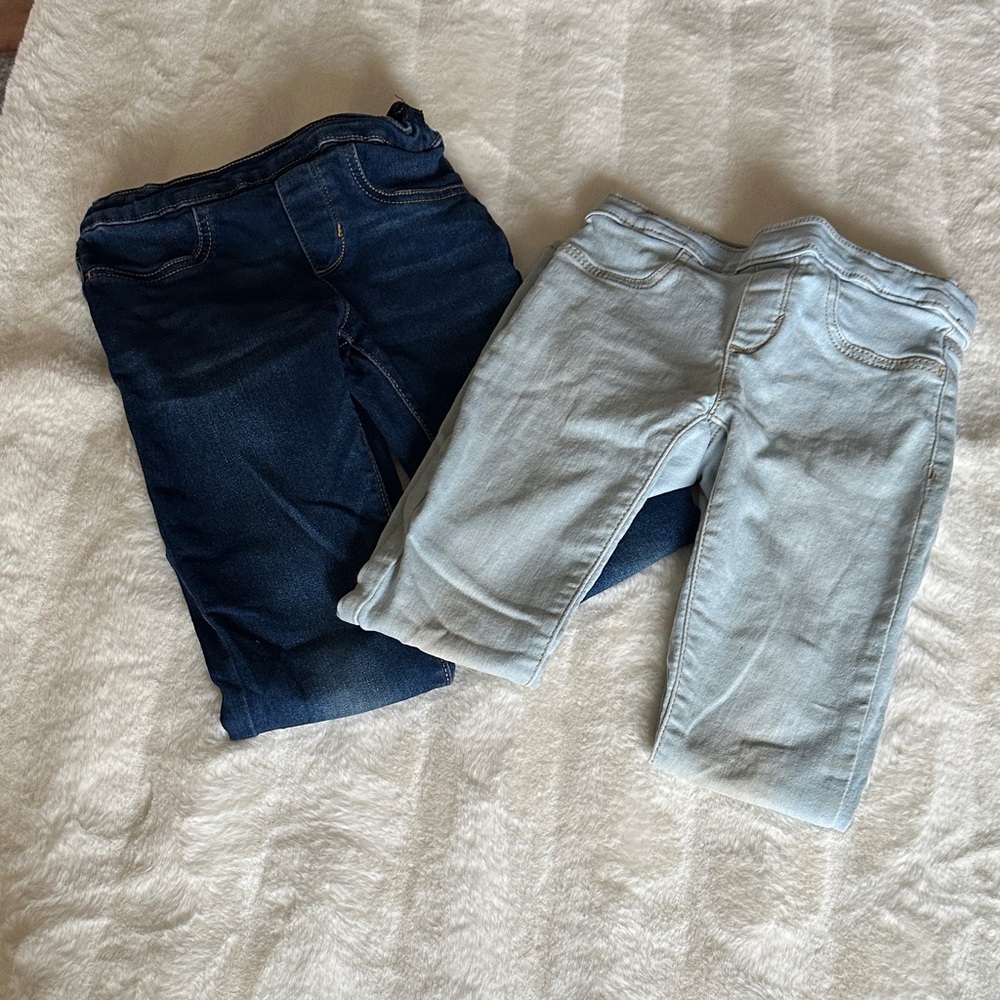 Girls Levi’s Pull-on Jeggin Denim Jeans Set - Dark Blue and Light Blue Size 7